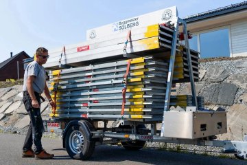 PROMOCJA Przyczepa do transportu rusztowań Bardzo Mocna Brenderup